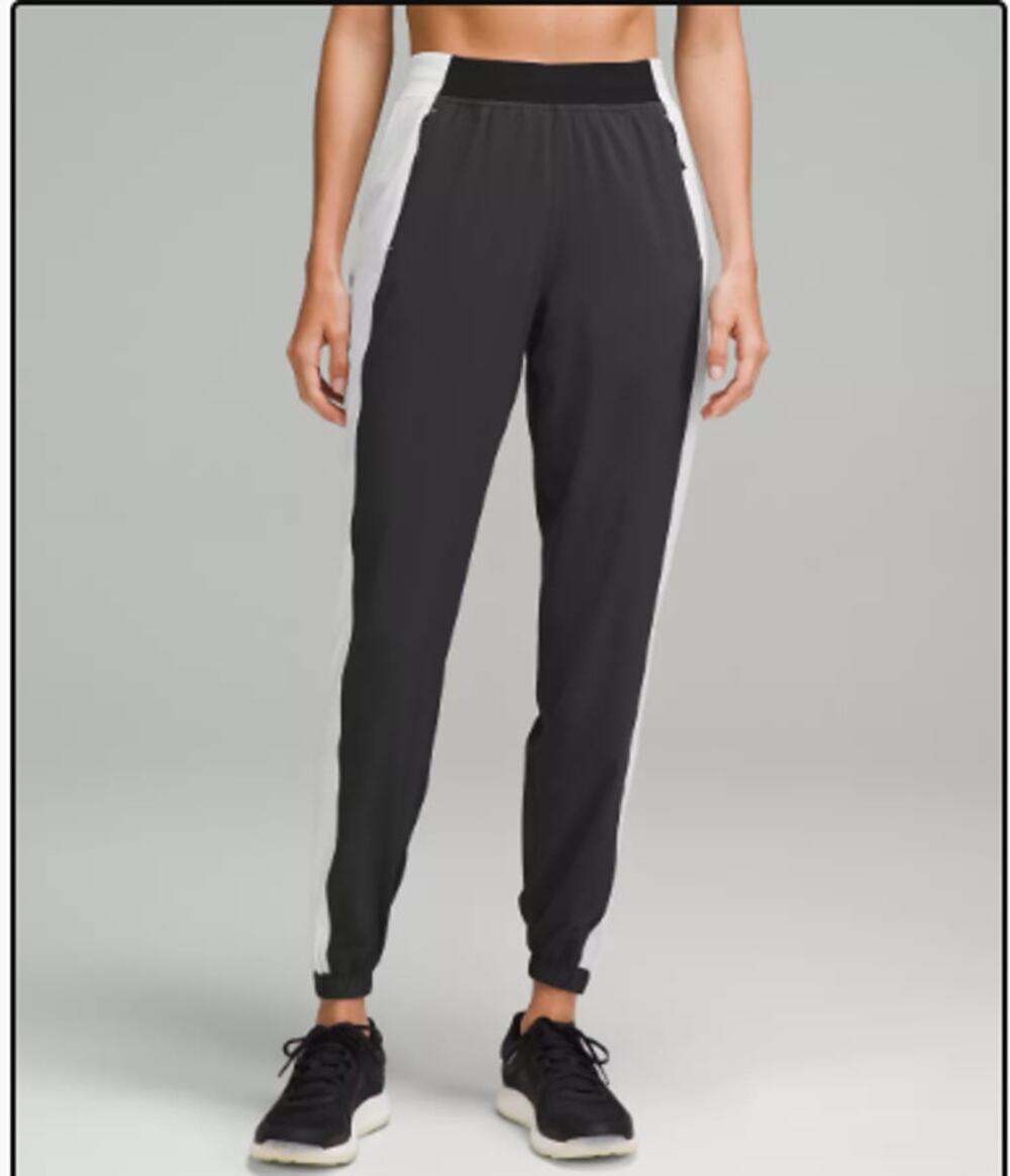 Lululemon Adapted State High Rise Jogger Colourblock Sz 6 Train/Run